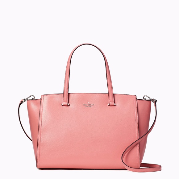 Kate Spade NWT large Satchel Bag Coral Pink!! - Picture 7 of 8